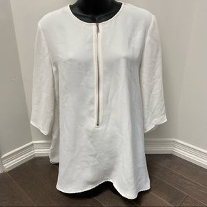 Zara Ivory Tunic Top